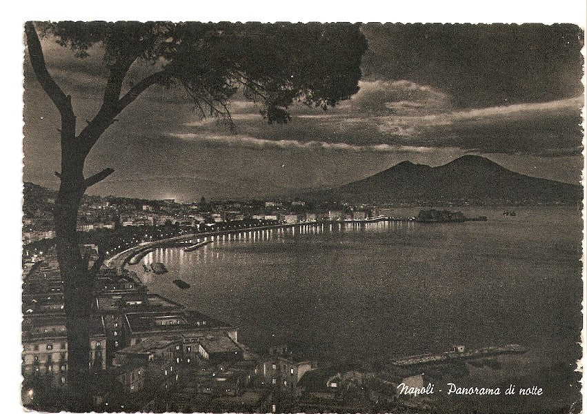 Postal 024942 : Vista nocturna de Napoles
