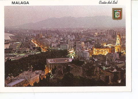 Postal 024947 : Atardecer Malaga (Costa del Sol)