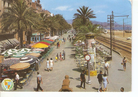 Postal 025016 : Rambla del Caudillo Badalona