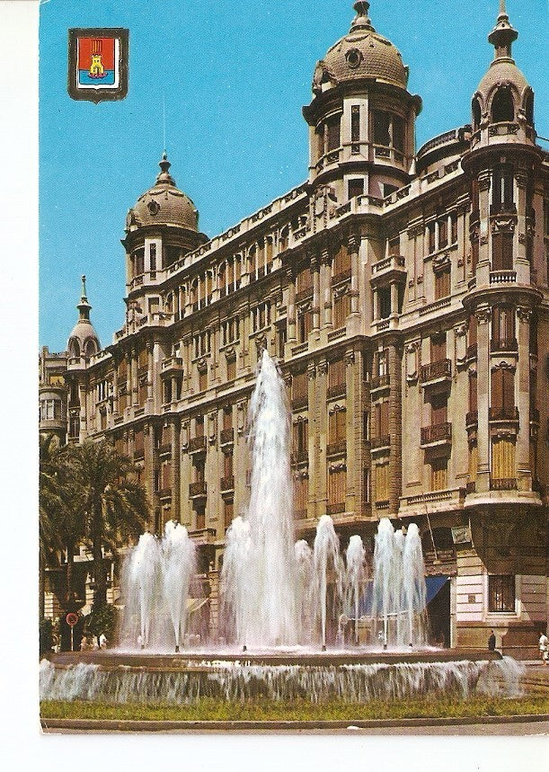Postal 025025 : Plaza del Mar. Fuente luminosa. Alicante