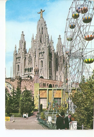 Postal 025046 : Templo expiatorio del Tibidabo. Barcelona