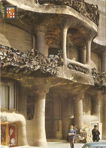 Postal 025047 : Obras de Gaudi. La Pedrera. Barcelona