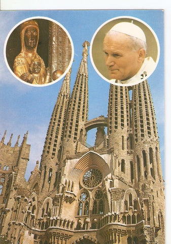 Postal 025048 : Visita del Papa Juan Pablo II Barcelona