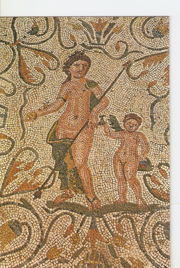 Postal 025057 : Mosaico de Venus y Eros. Casa del Anfiteatro. Merida (Badajoz)