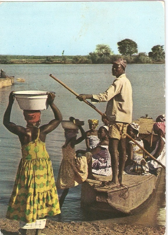 Postal 025108 : Bac sur le Fleuve aurifere Tinkisso Republique de Guinee
