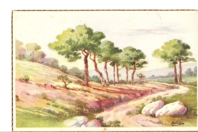 Postal 025135 : Pintura paisaje