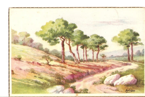 Postal 025135 : Pintura paisaje