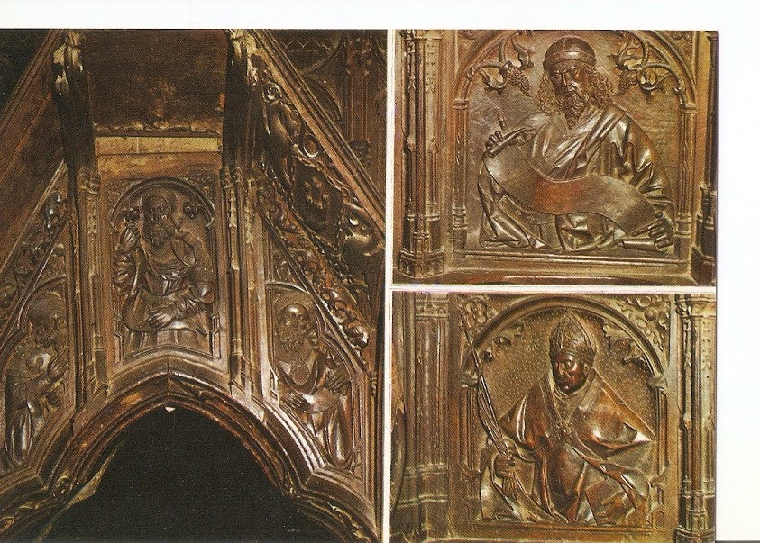 Postal 025179 : Detalles del Coro. Santa Maria La Real. Najera (Logroño)
