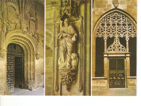 Postal 025181 : Detalles del Claustro de los Caballeros. Santa Maria La Real. Najera (Logroño)