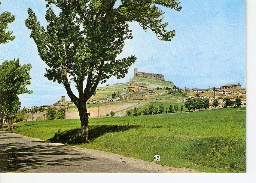 Postal 025229 : Vista general al fondo el Castillo. Atienza (Guadalajara)