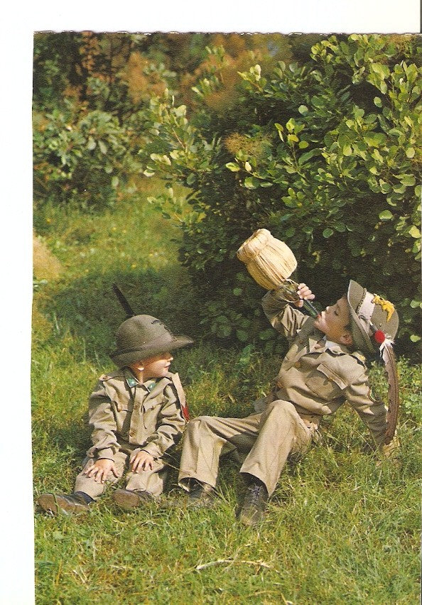 Postal 025276 : Niños con trajes tipicos