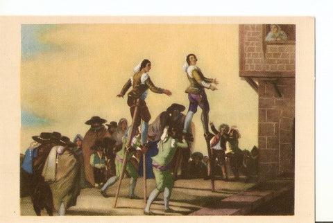 Postal 025279 : Pintura. Los zancos de Goya. Museo del Prado