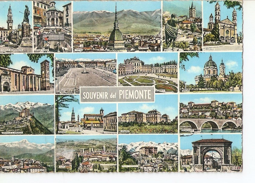 Postal 025300 : Souvenir du Piemonte