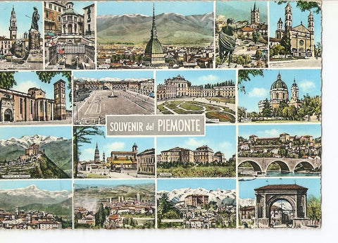 Postal 025300 : Souvenir du Piemonte