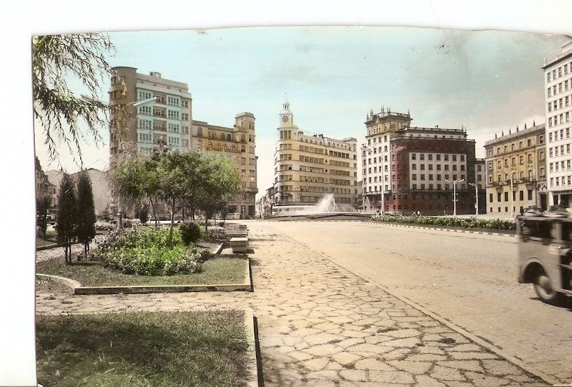 Postal 025312 : Plaza de España. El Ferrol del Caudillo