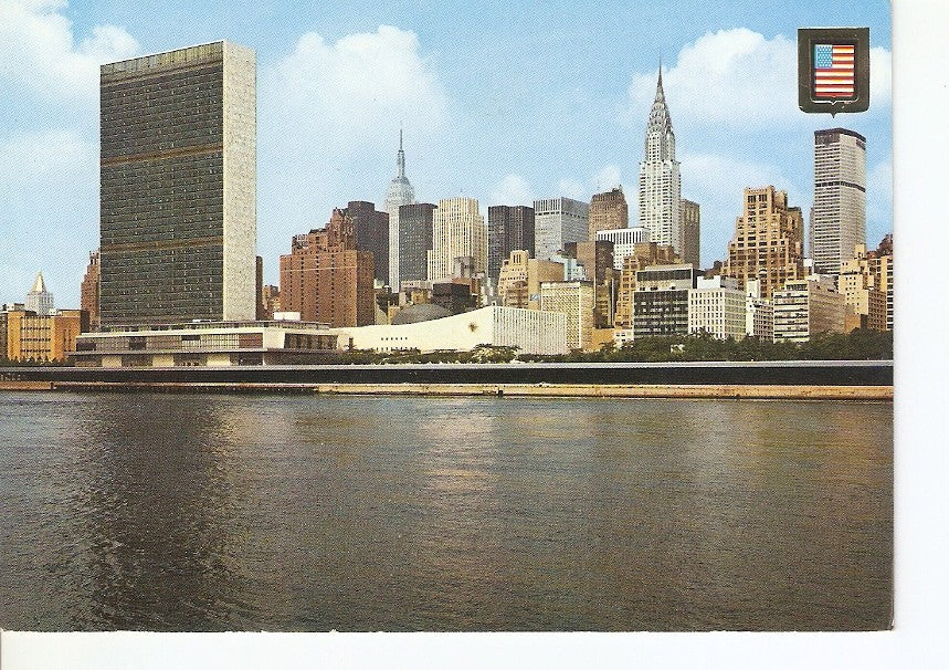 Postal 025316 : Cinco continentes New York (Estados Unidos). Edificio de Las Naciones Unidas