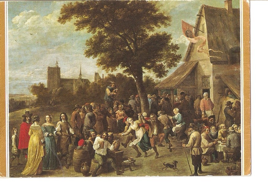 Postal 025484 : Cuadro. Fiesta aldeana. Teniers II. Museo del Prado