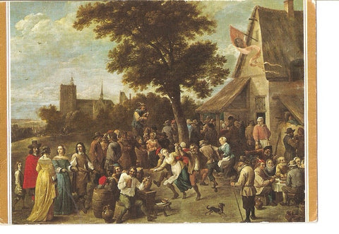 Postal 025484 : Cuadro. Fiesta aldeana. Teniers II. Museo del Prado