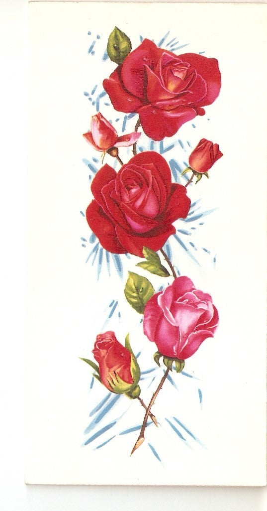 Postal 025537 : Flores. Postal de felicitacion
