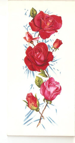 Postal 025537 : Flores. Postal de felicitacion