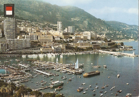Postal 025548 : Cinco Continentes. Montecarlo (Principado de Monaco). Costa Azul