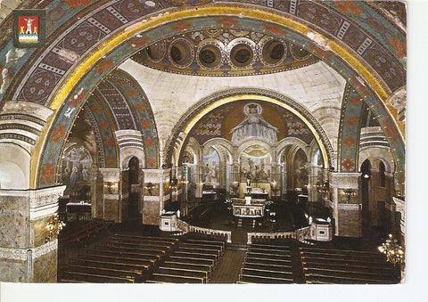 Postal 025555 : Interior de la Iglesia del Rosario. Lourdes