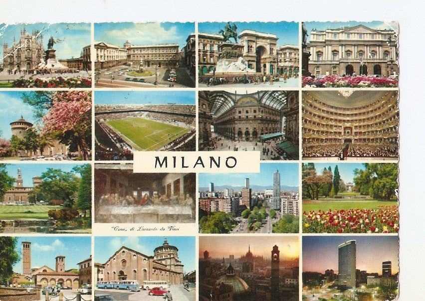 Postal 025592 : Saluti da Milano