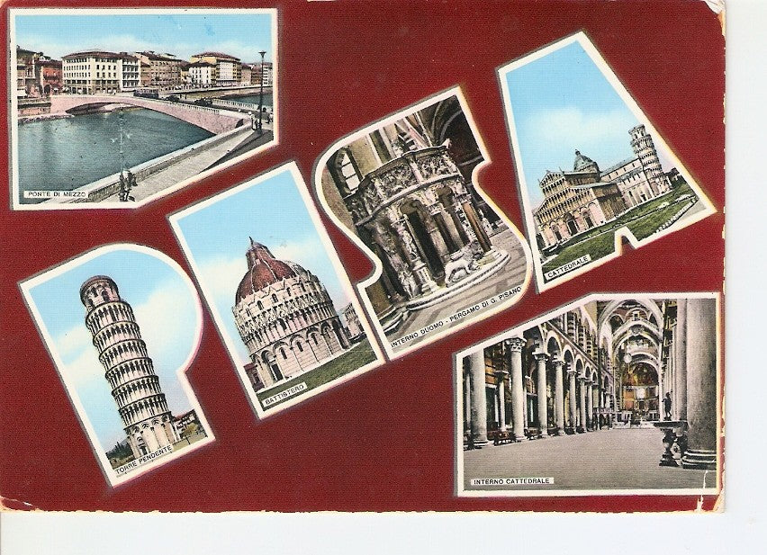 Postal 025594 : Souvenir de Pisa