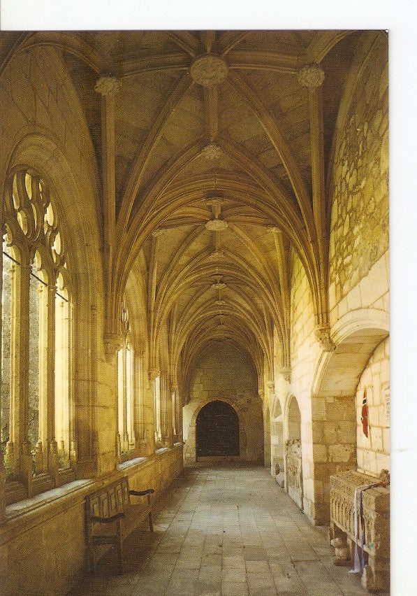 Postal 025599 : Claustro Colegiata S. XVI. Covarrubias (Burgos)