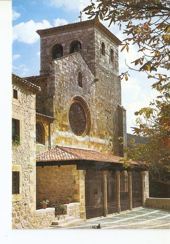 Postal 025610 : Fachada Colegiata s. XIV Covarrubias (Burgos)