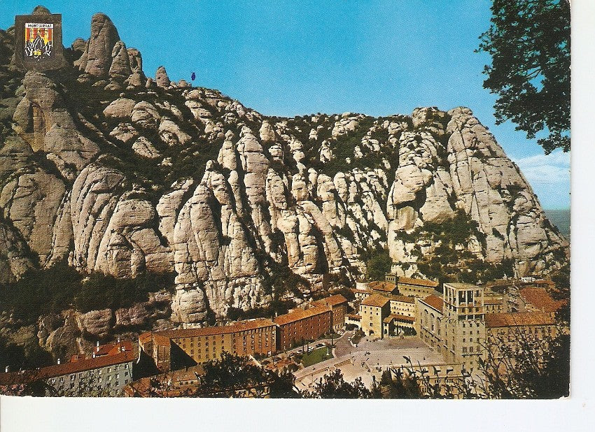 Postal 025643 : Vista general del Santuario. Montserrat