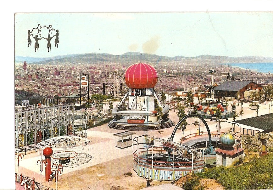 Postal 025648 : Parque de atracciones de Montjuch. Barcelona