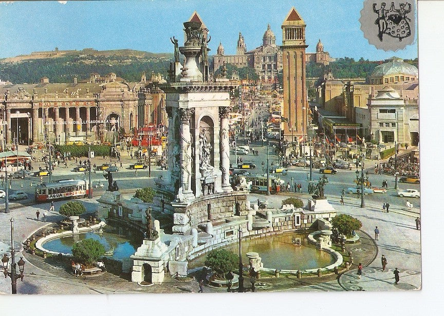 Postal 025651 : Plaza de España. Barcelona