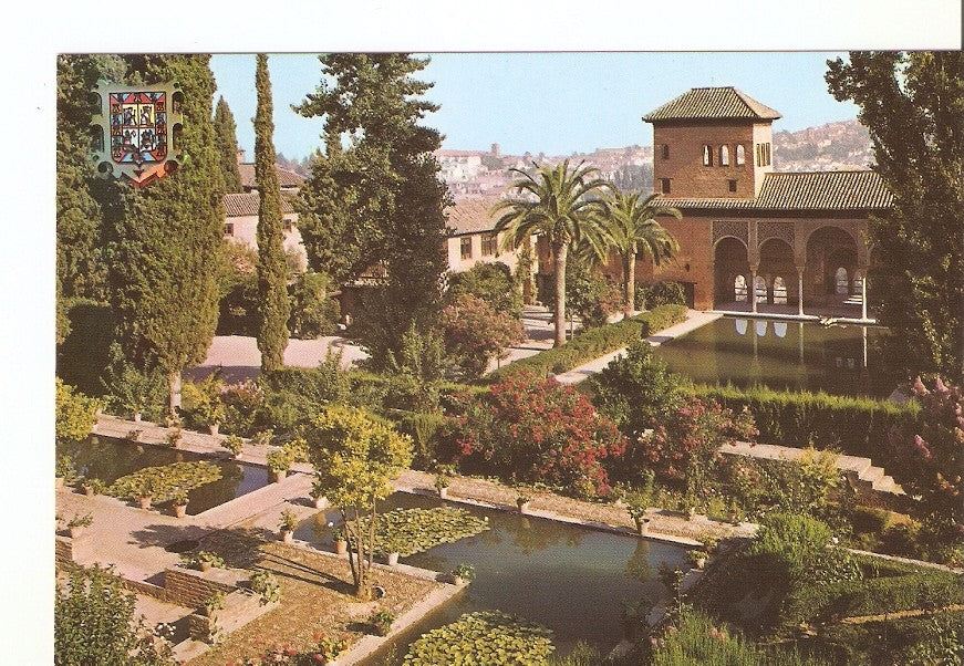 Postal 025698 : Torre de las Damas y Jardines del Partal. Alhambra. Granada