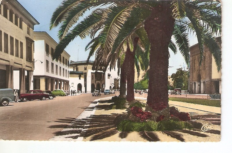 Postal 025752 : Rabat - Le Cours Lyautey et la Poste