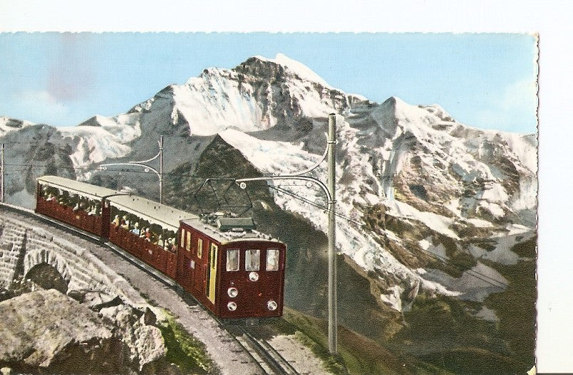 Postal 025753 : Schynige Platte - Bahn mit Jungfrau