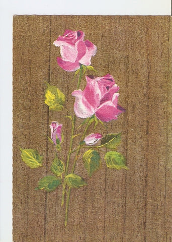 Postal 025765 : Dibujo. Rosas