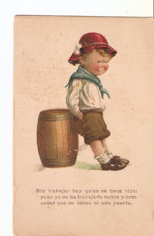 Postal 025771 : Dibujo. Niño