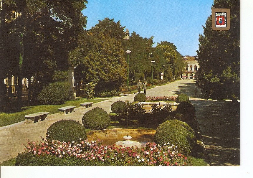 Postal 025801 : Paseo del Espolon. Anden de Marcelino Santa Maria. Burgos