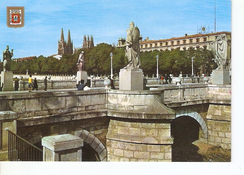 Postal 025803 : El Arco de Santa Maria desde el Espolon. Burgos