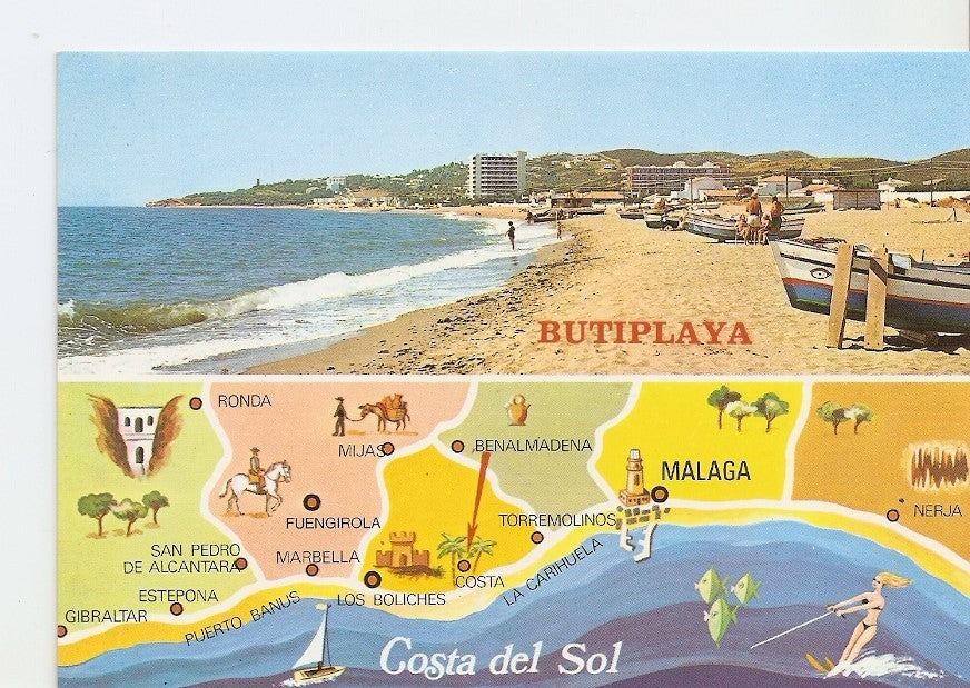 Postal 025818 : Mijas - Costa La Butiplaya