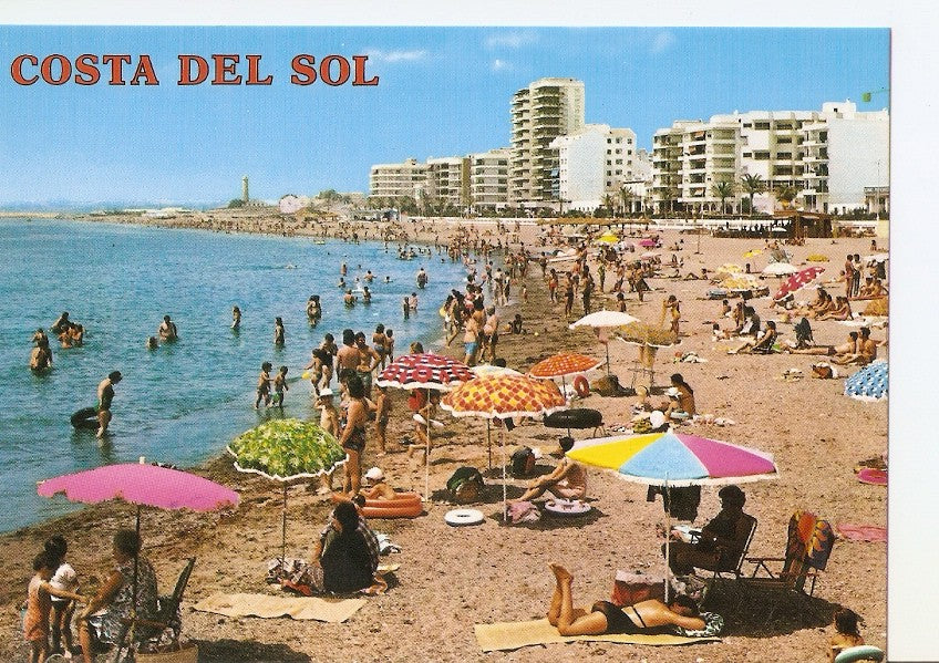 Postal 025825 : Vista de la playa. Estepona (Malaga). Costa Del Sol