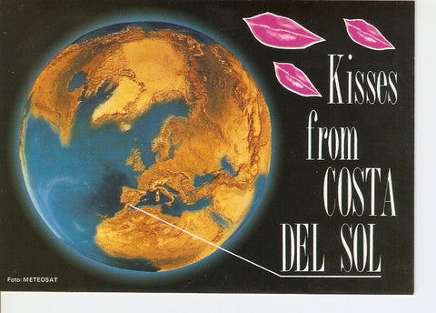 Postal 025869 : Besos desde la Costa del Sol
