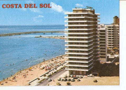 Postal 025877 : Hotel Stella Maris y playa. Fuengirola (Malaga). Costa del Sol