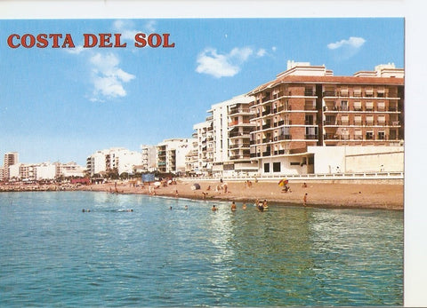 Postal 025879 : Playa y Paseo Maritimo. Estepona (Malaga). Costa del Sol