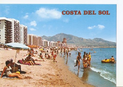 Postal 025894 : Vista de la playa. Fuengirola (Malaga). Costa del Sol