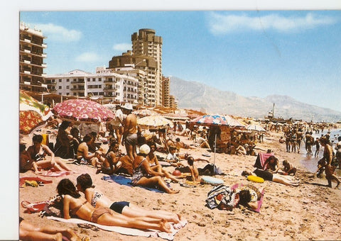 Postal 025915 : Vista de la playa. Fuengirola (Malaga). Costa del Sol