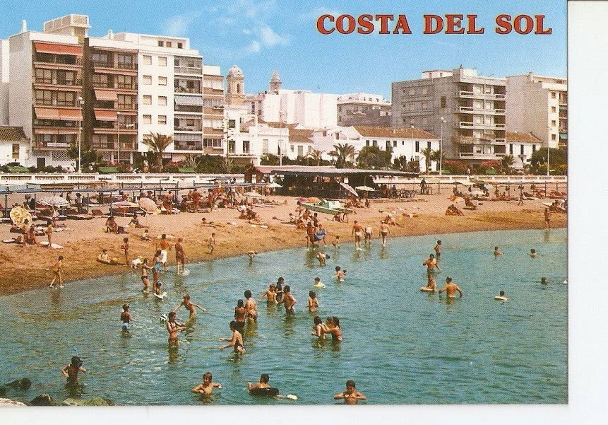 Postal 025921 : Vista de la playa. Estepona (Malaga). Costa Del Sol