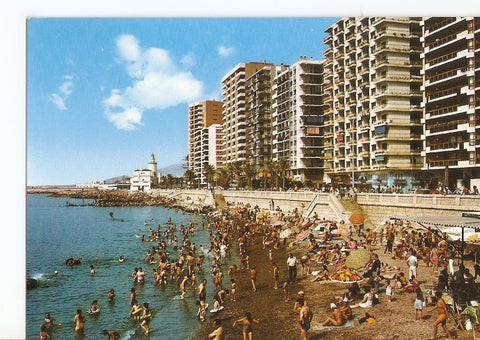 Postal 025945 : Playas de la Malagueta. Malaga