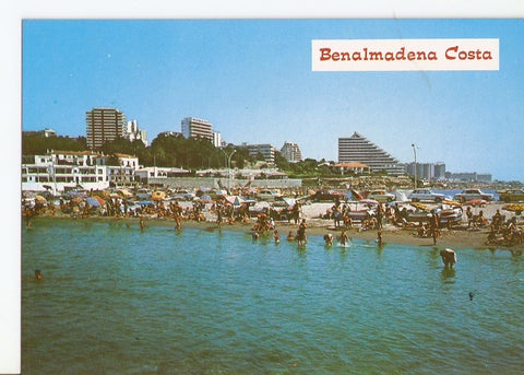 Postal 025948 : Vista parcial de la playa. Benalmadera - Costa (Malaga)